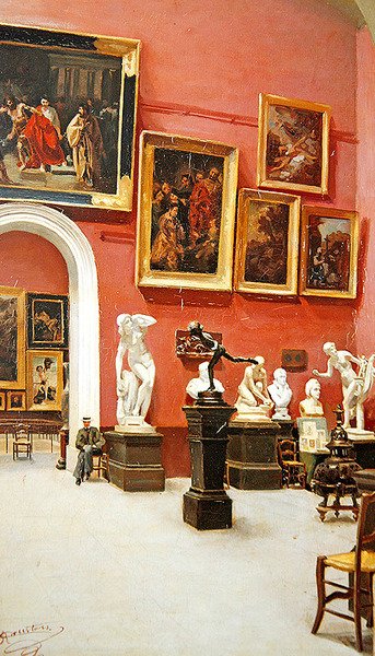 Interior of a Museum by R. Courtois